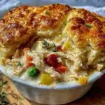 crispy chicken pot pie - featured image