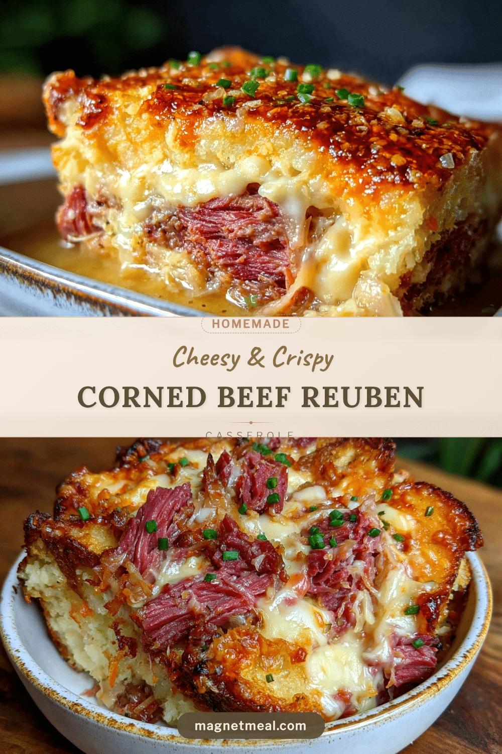crispy corned beef reuben casserole recipe