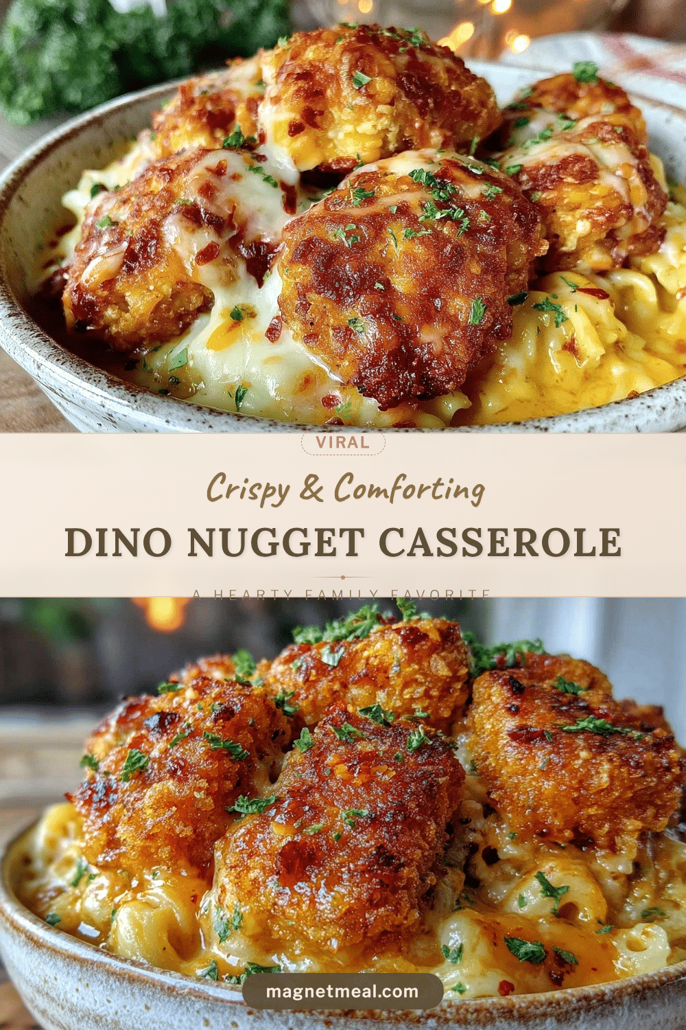crispy dino nugget casserole recipe