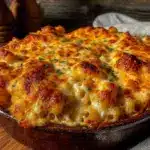 crispy four cheese pasta bake - featured image