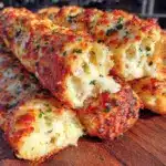 crispy garlic cheese breadsticks - featured image