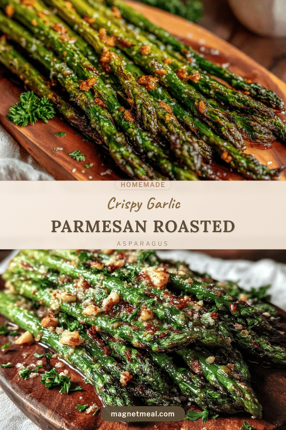 crispy garlic parmesan roasted asparagus recipe