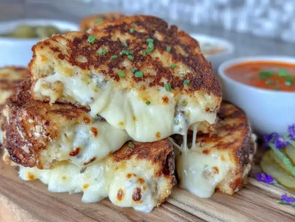 crispy grilled cheese - featured image