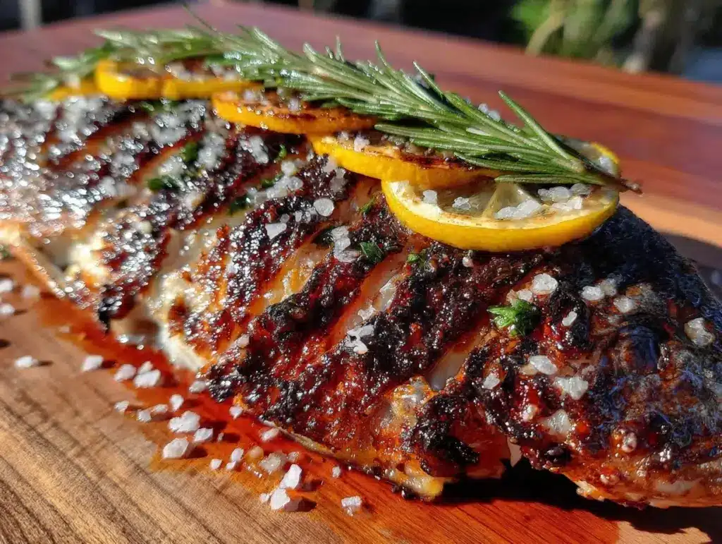 crispy grilled whole fish - featured image