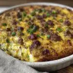 crispy hash brown breakfast casserole - featured image