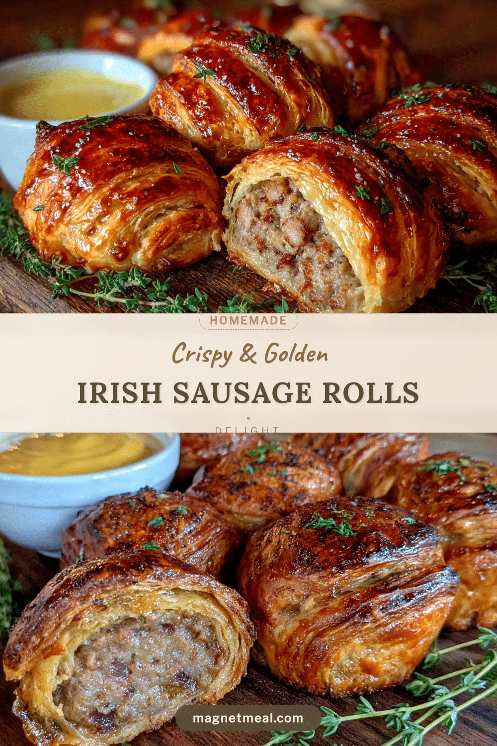 crispy Irish sausage rolls recipe