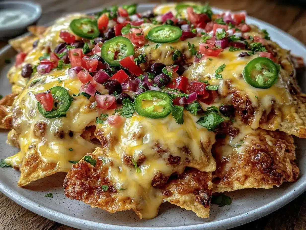 Crispy Loaded Nachos Supreme preparation steps