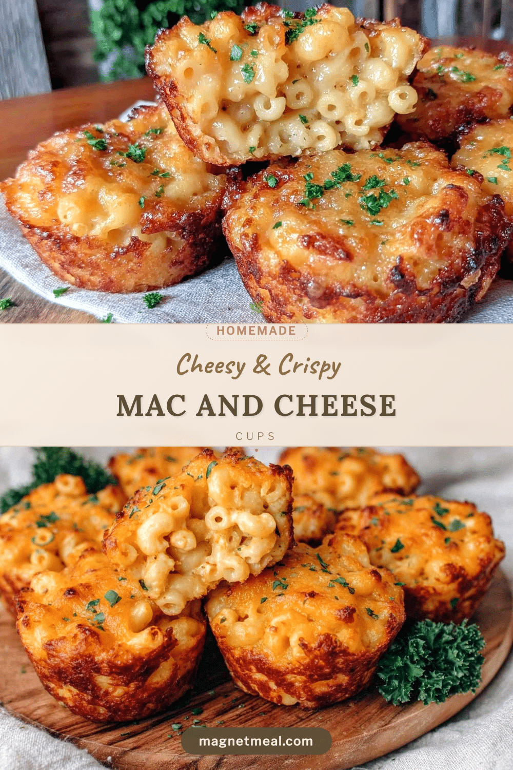 crispy mac and cheese muffin cups recipe