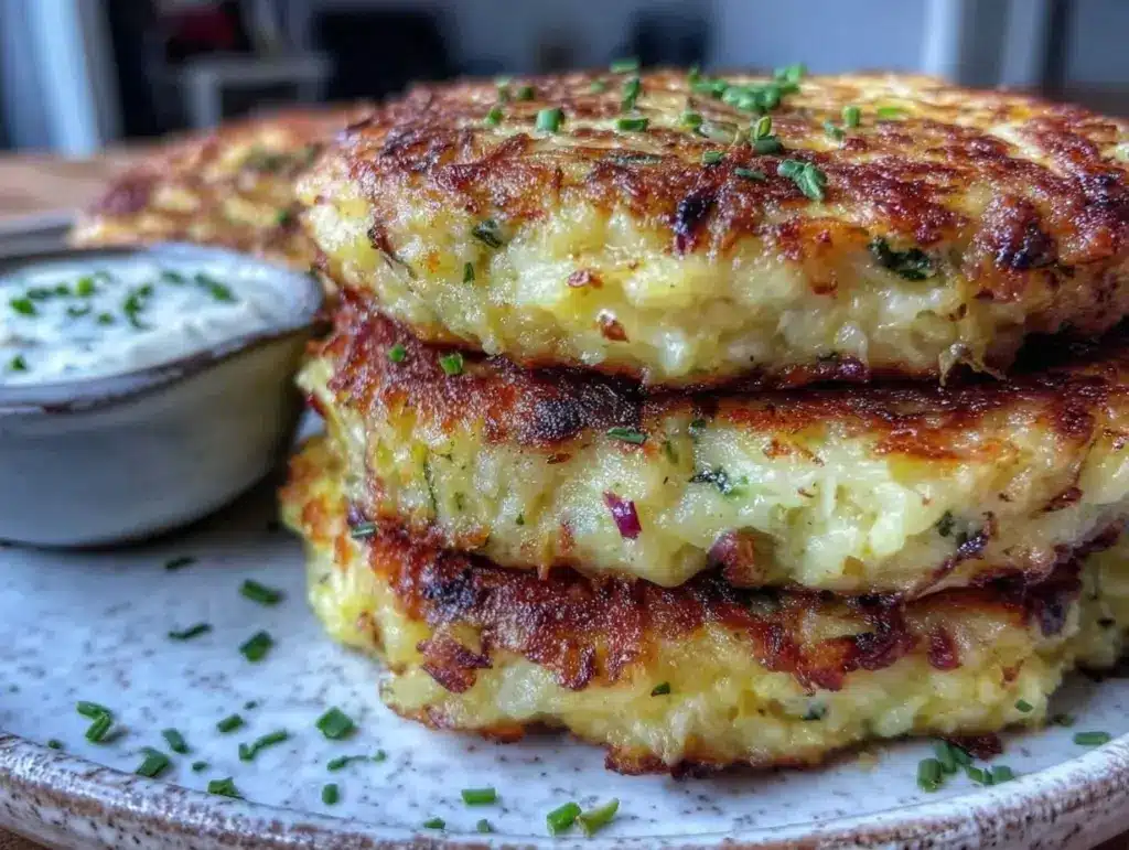 crispy mashed potato pancakes - featured image