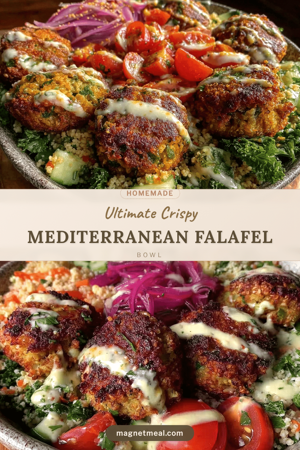crispy mediterranean falafel bowl recipe