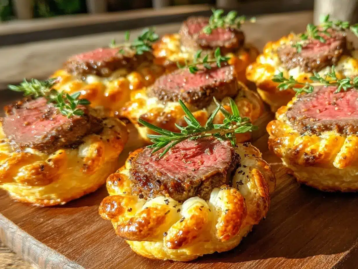 crispy mini beef wellington bites preparation steps