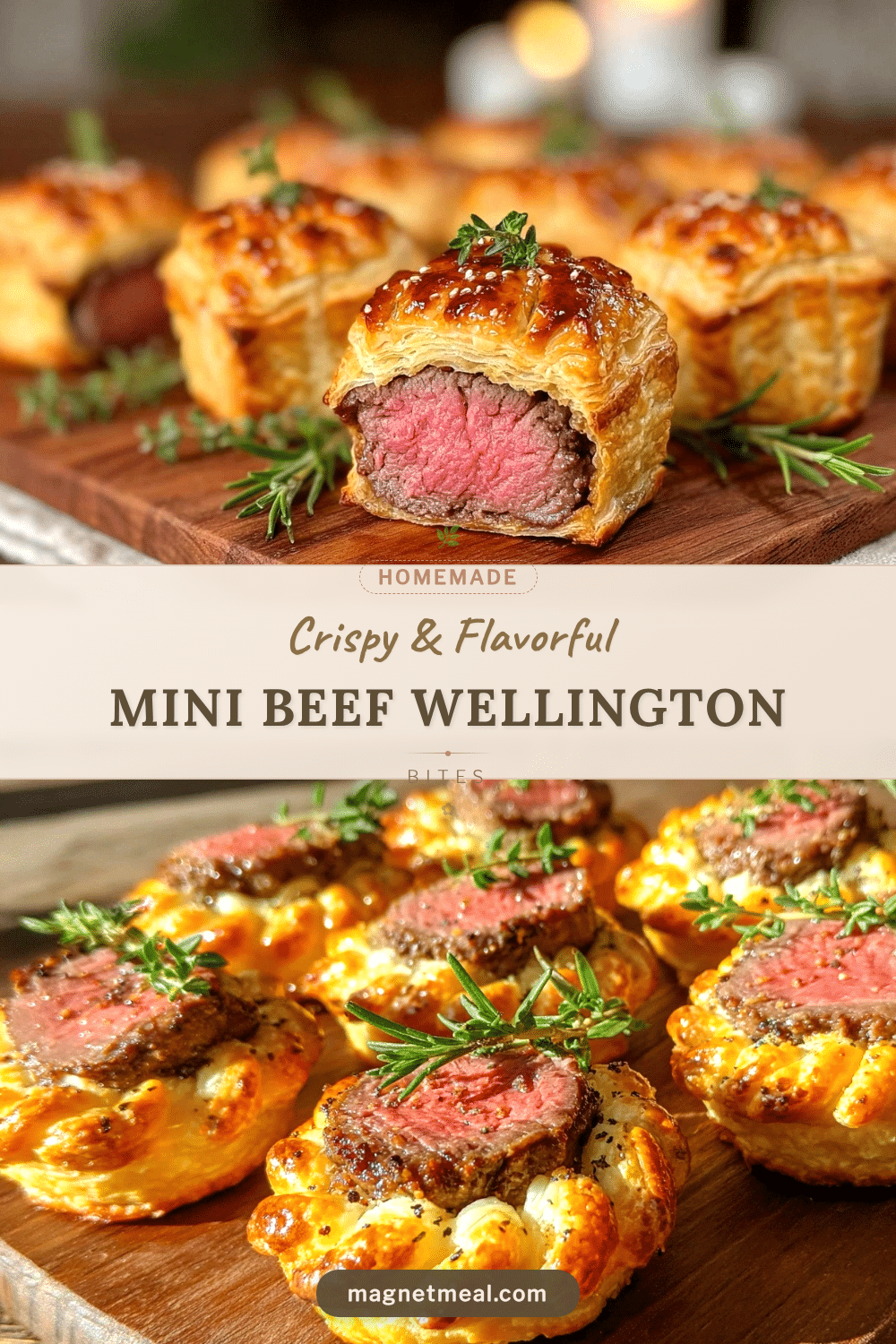 crispy mini beef wellington bites recipe