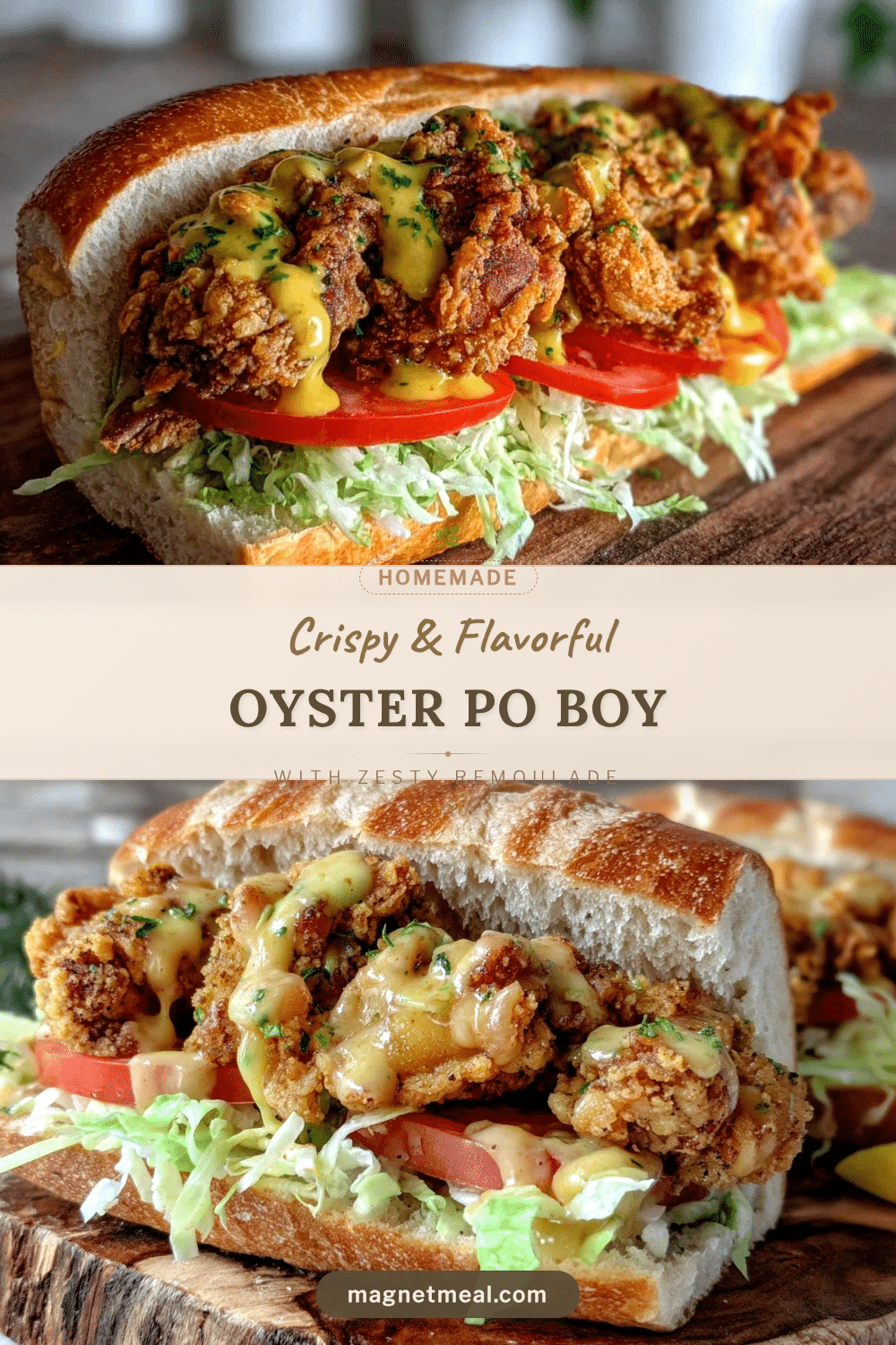 crispy oyster po boy recipe