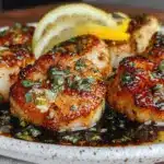 crispy pan-seared scallops - featured image