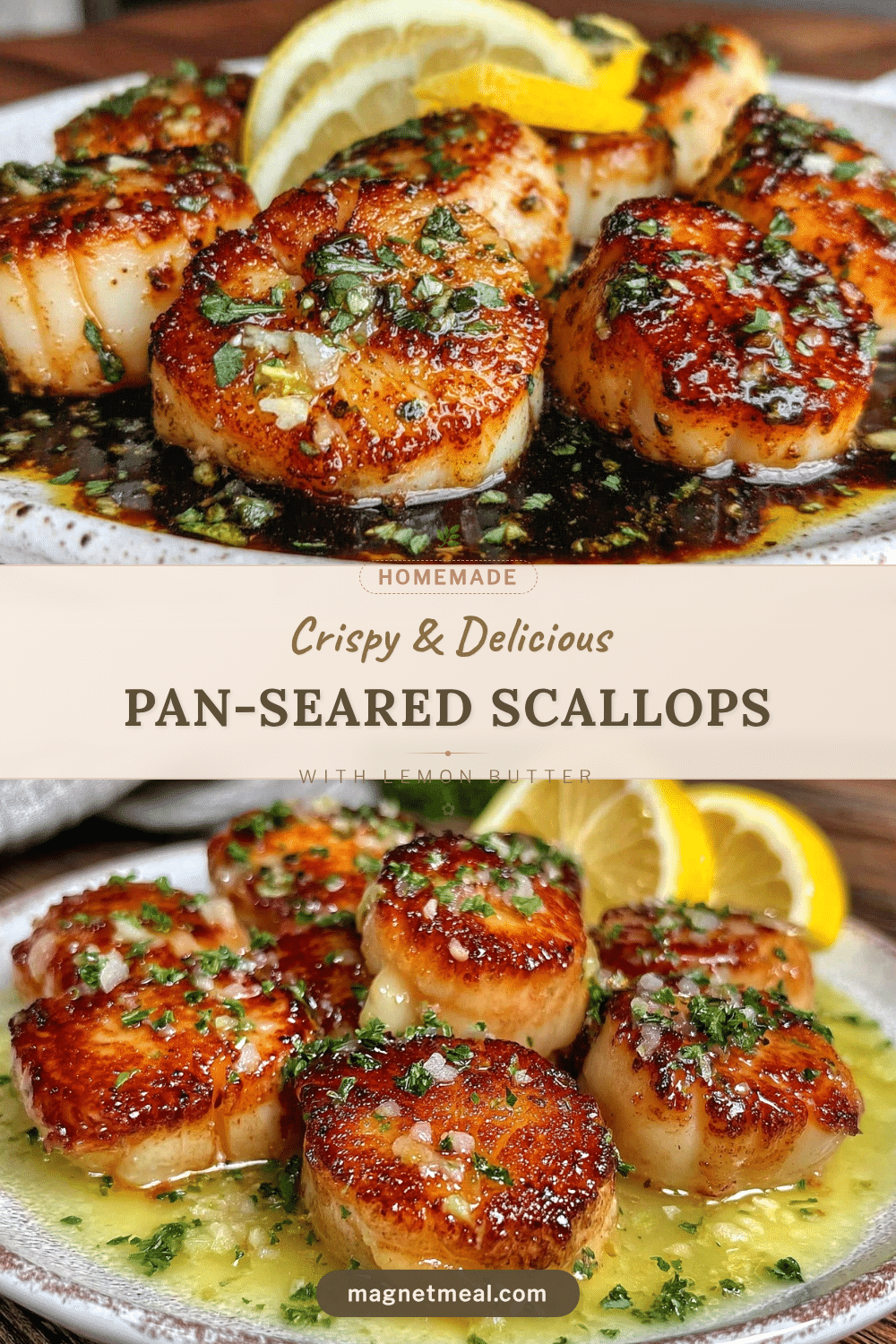 crispy pan-seared scallops recipe