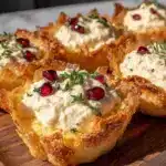 crispy phyllo cups with whipped feta - featured image