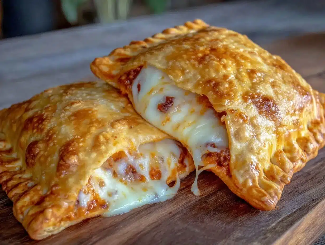 crispy pizza pockets preparation steps