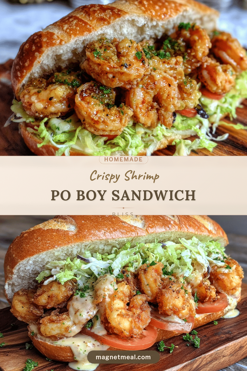 crispy po boy shrimp sandwich recipe