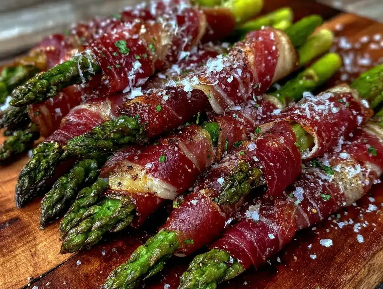 crispy prosciutto wrapped asparagus bites preparation steps