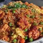 crispy restaurant style chicken fried rice - featured image