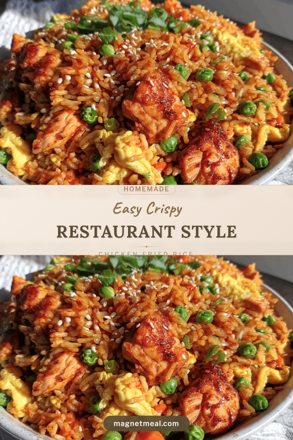 crispy restaurant style chicken fried rice recipe