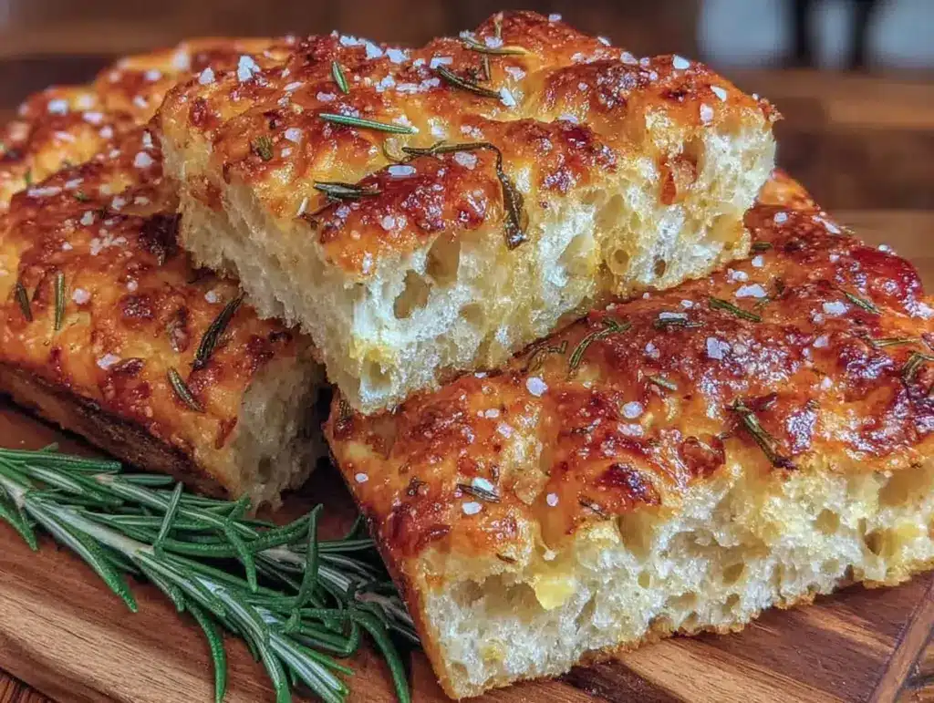 crispy rosemary focaccia bread - featured image