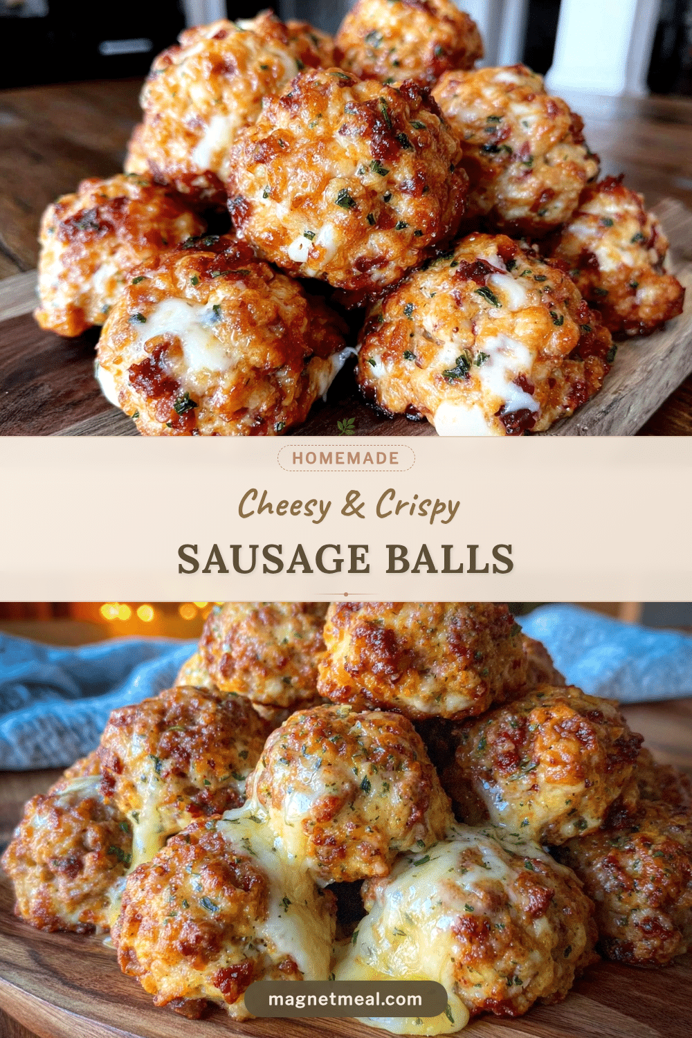 crispy sausage cheese balls recipe