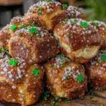 crispy shamrock pretzel bites - featured image