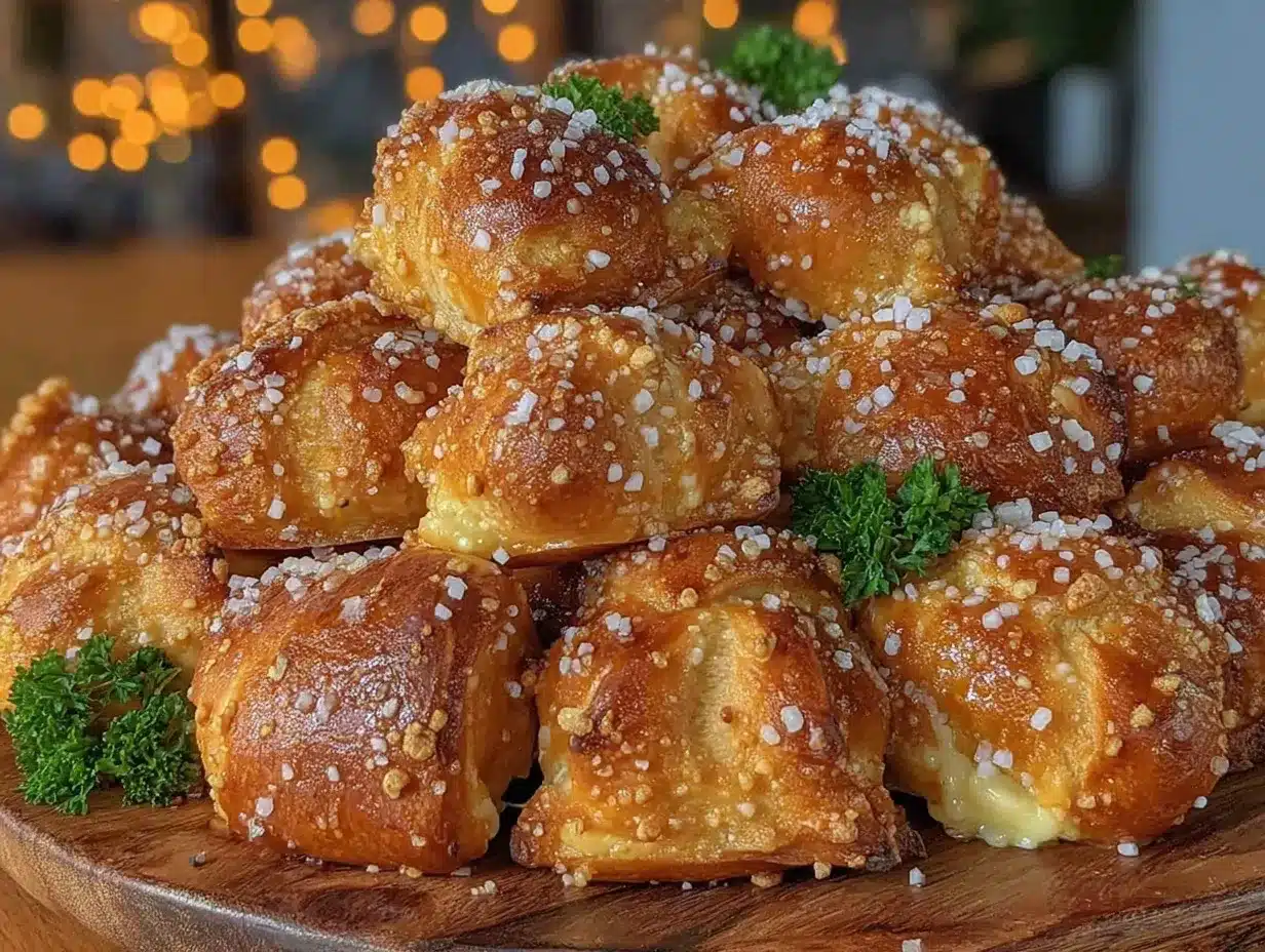 crispy shamrock pretzel bites preparation steps