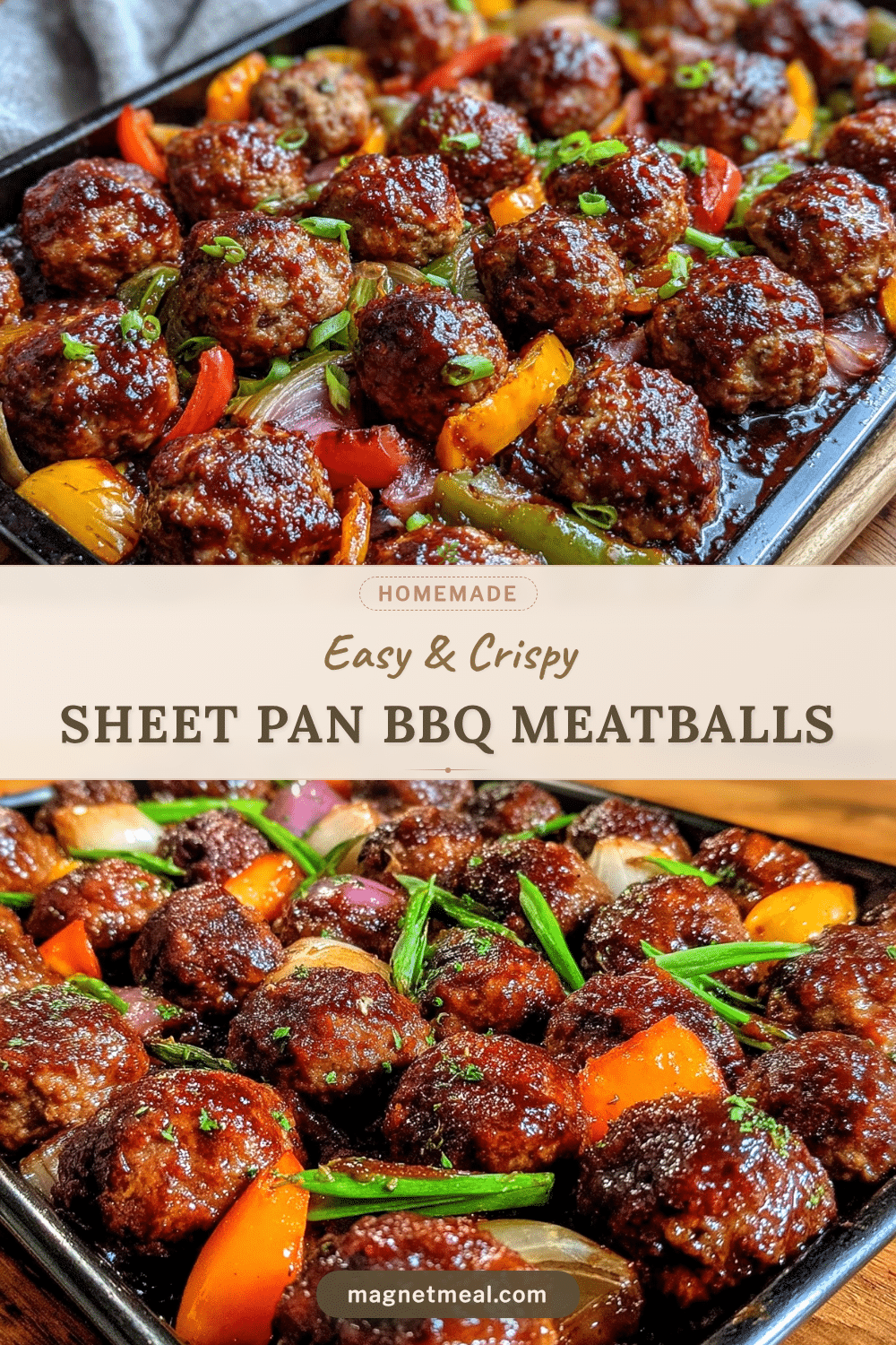 crispy sheet pan bbq meatballs recipe