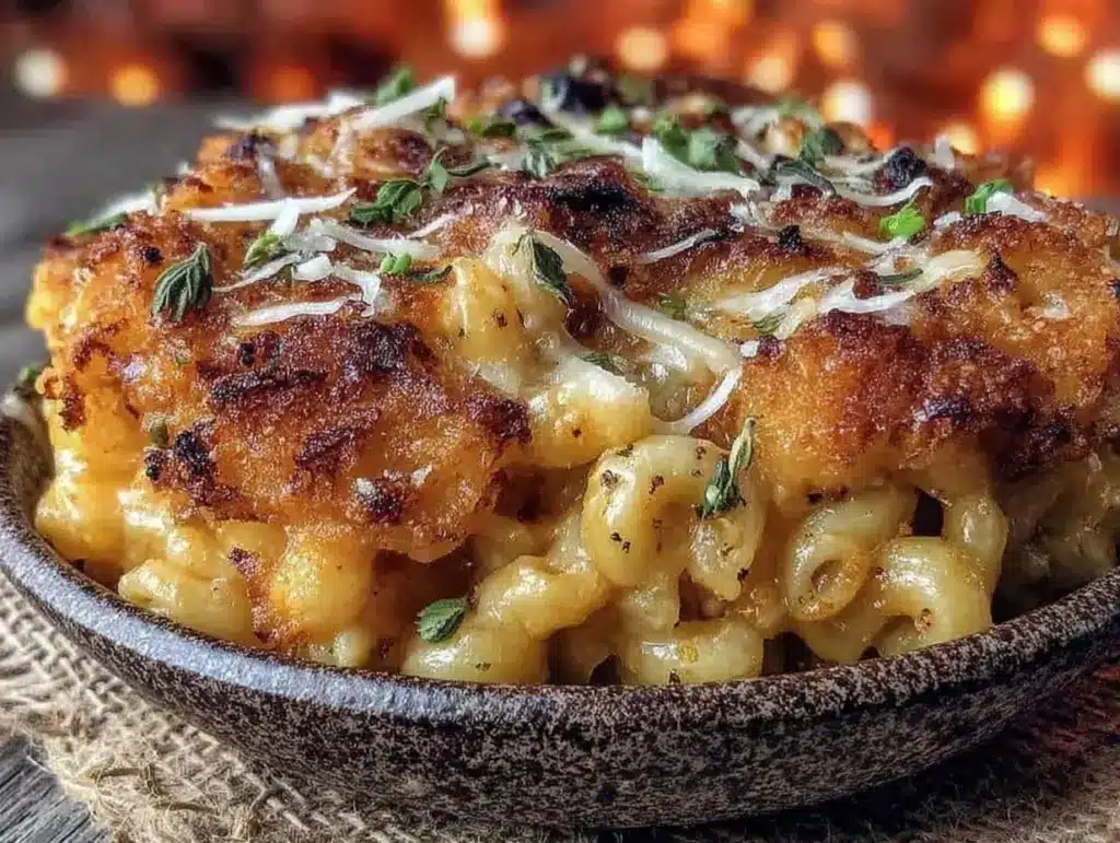 crispy smoked mac and cheese - featured image