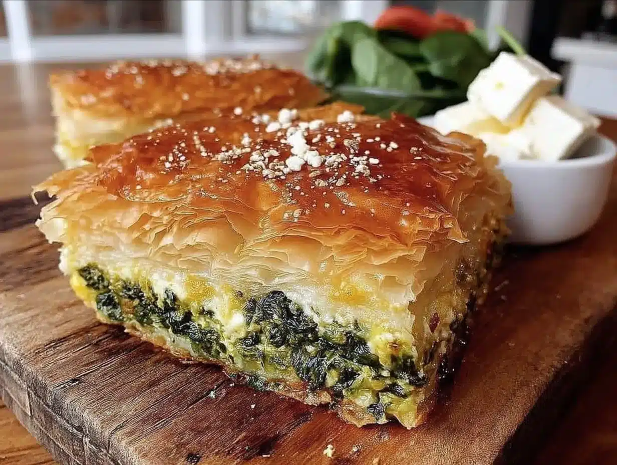 crispy spanakopita preparation steps