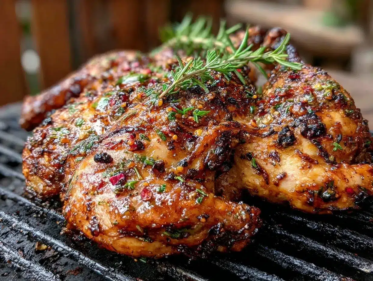 crispy spatchcock chicken grill recipe preparation steps