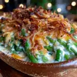 crispy spring green bean casserole - featured image