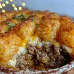 crispy tater tot casserole - featured image