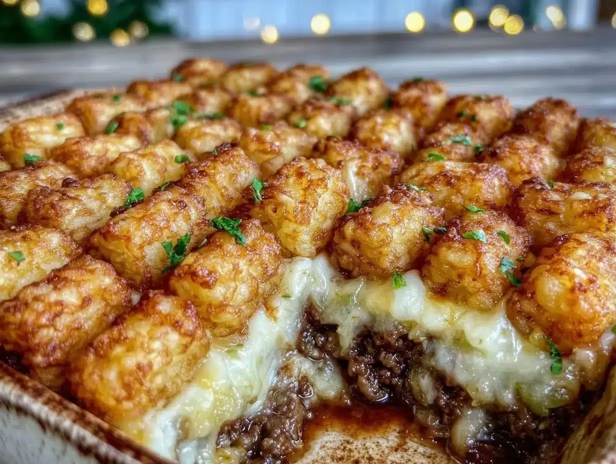 crispy tater tot casserole preparation steps