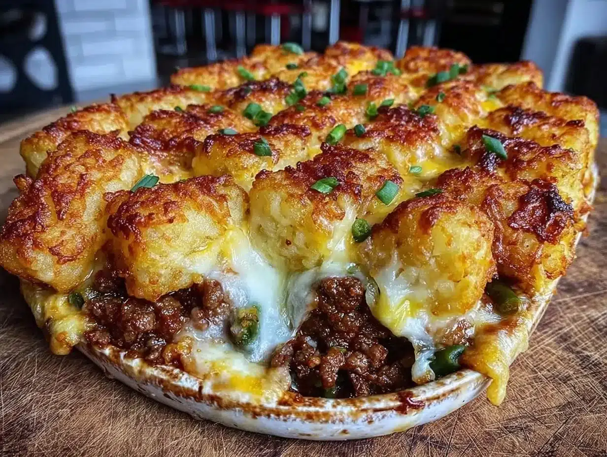 crispy tater tot casserole preparation steps