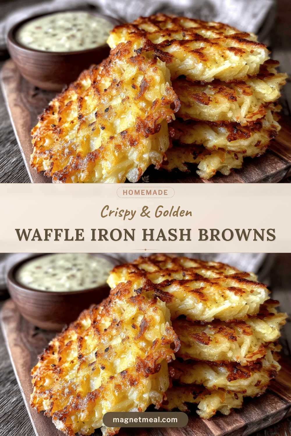crispy waffle iron hash browns recipe