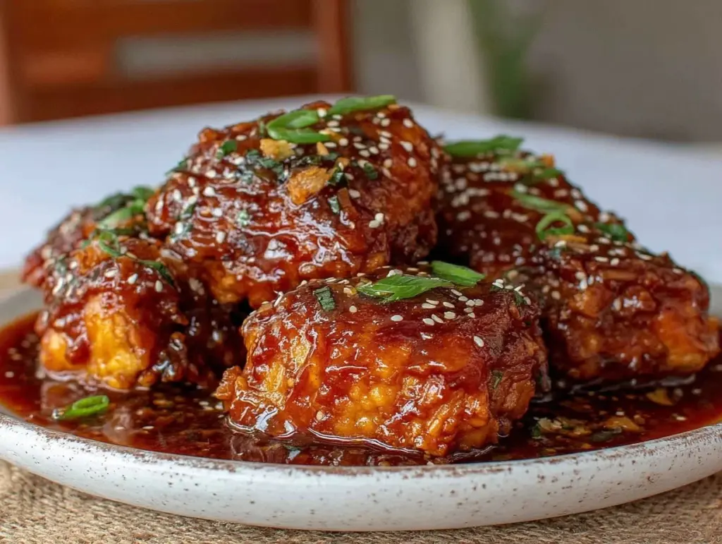 crockpot honey garlic chicken - featured image