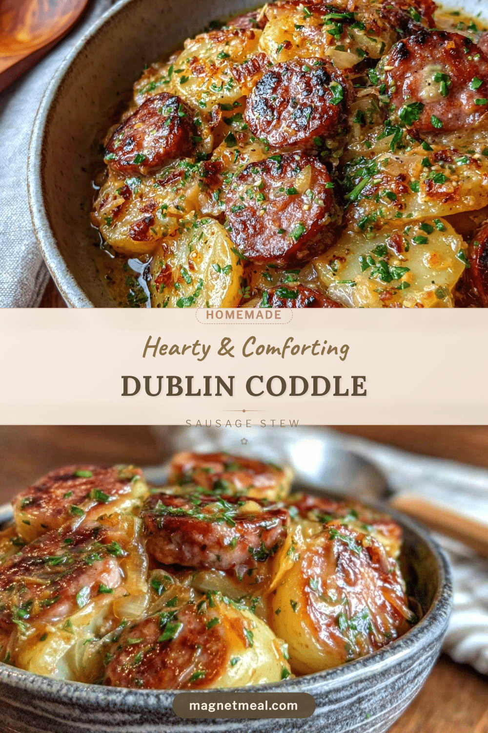 Dublin Coddle Sausage and Potato Stew recipe