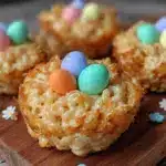 Easter Egg Nest Rice Krispie Treats - featured image