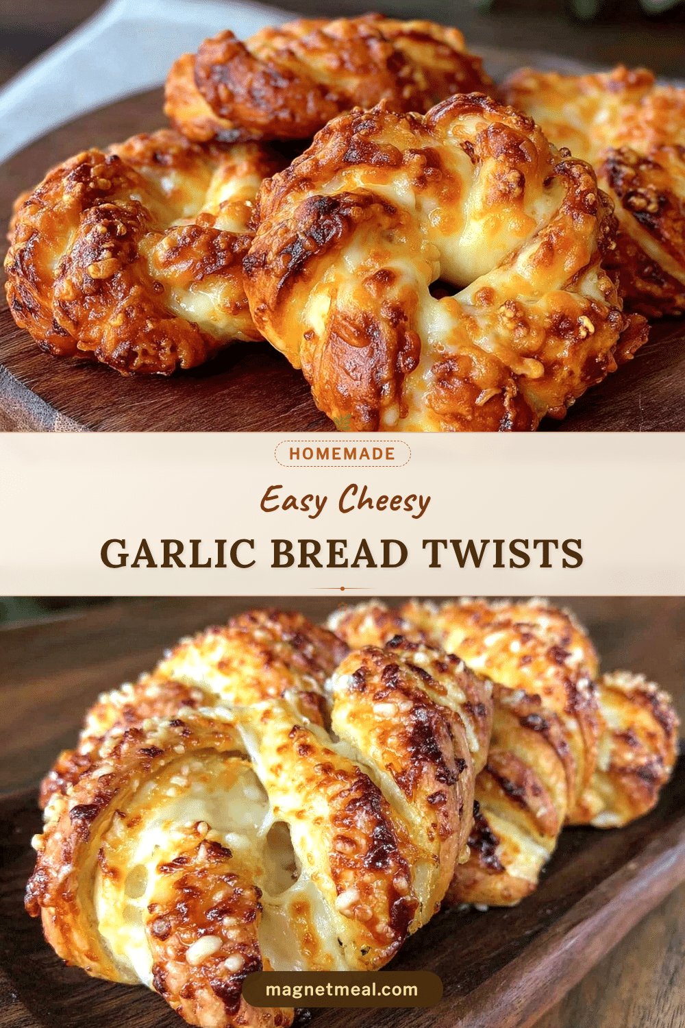 easy cheesy bread twists recipe