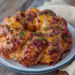 easy cheesy crescent roll breakfast ring - featured image