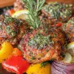 easy crispy sheet pan greek chicken - featured image