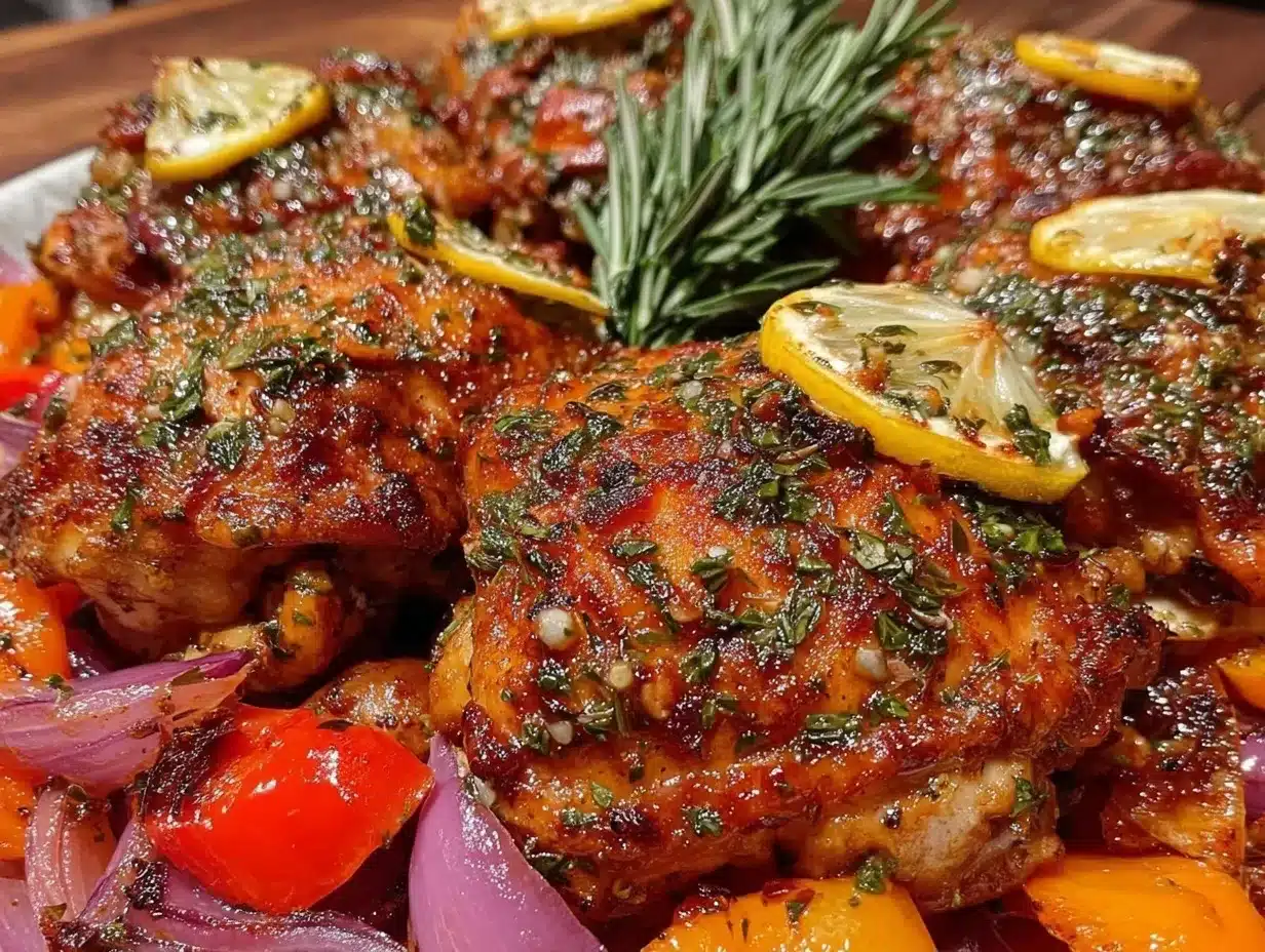 easy crispy sheet pan greek chicken preparation steps