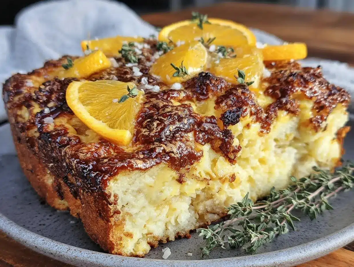 Easy Fluffy Mimosa Brunch Casserole preparation steps