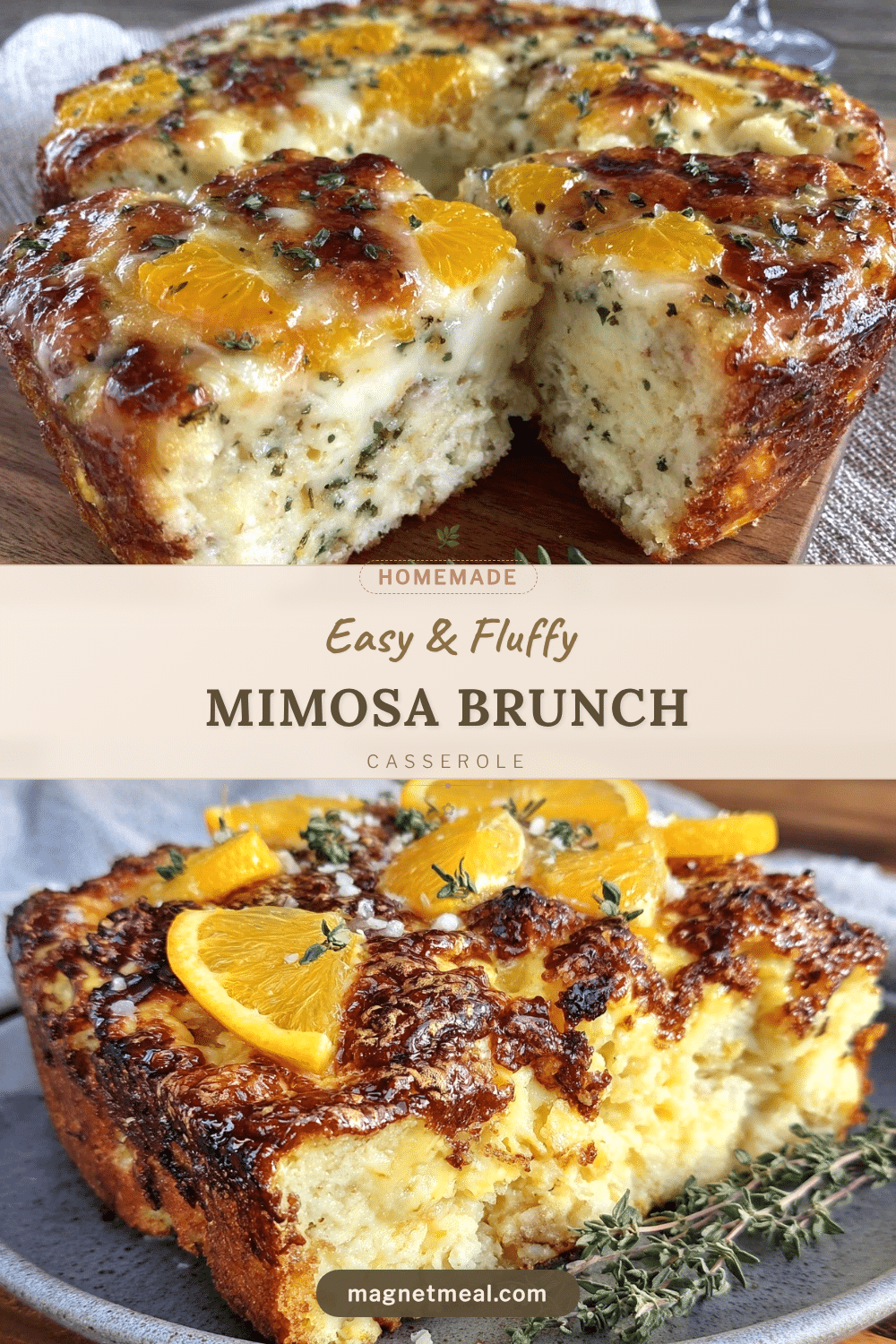 Easy Fluffy Mimosa Brunch Casserole recipe