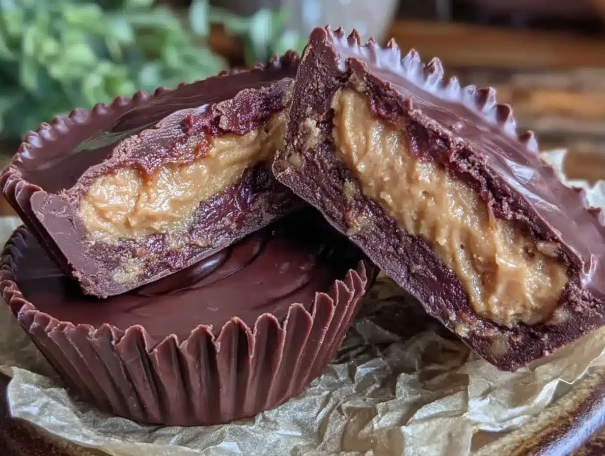 easy homemade chocolate peanut butter cups preparation steps