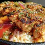 Easy Skillet Chicken Fajita Rice - featured image