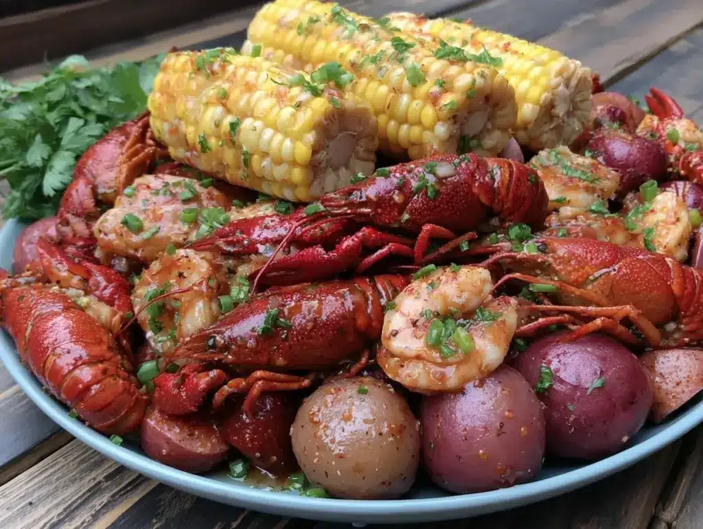 flavorful crawfish boil - featured image